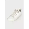 White leather sneakers