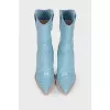 Blue leather cossacks