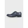 Men's blue perforated shoes