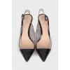 Combined open heel shoes