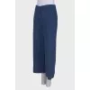 Blue loose fit trousers