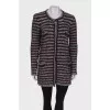Knitted combo cardigan with pockets