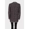 Knitted combo cardigan with pockets