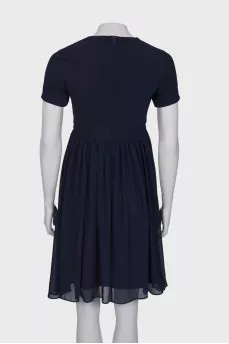 Dress with beaded embroidery
