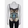 Corset top with lace