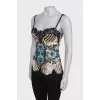 Corset top with lace