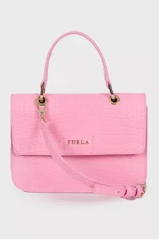 Pink embossed bag