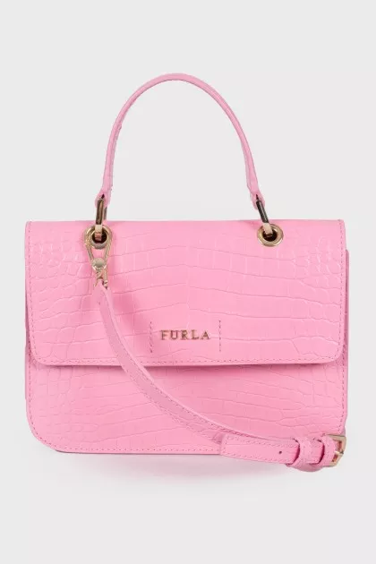 Pink embossed bag