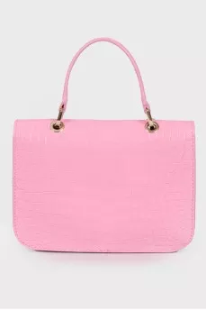 Pink embossed bag