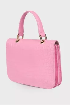 Pink embossed bag