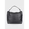 Leather tote bag