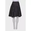 A-line denim skirt