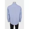 Men's blue checked shirt