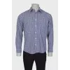Men's plaid print shirt