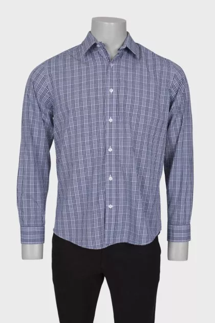 Men's plaid print shirt