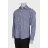 Men's plaid print shirt