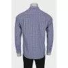 Men's plaid print shirt
