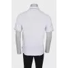 Men's white polo shirt