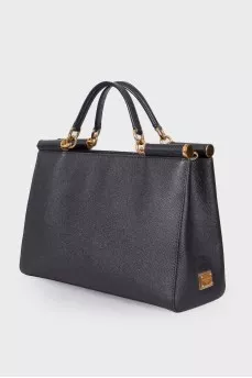 Black bag with gold hardware