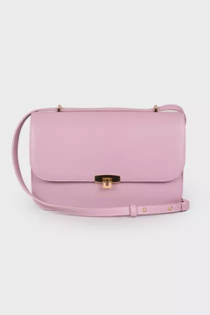 Purple leather bag