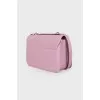 Purple leather bag