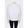 White sweatshirt with appliqué