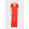 Coral loose jumpsuit