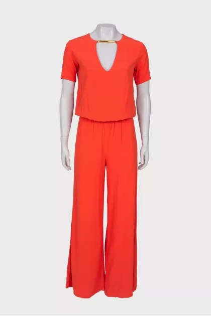 Coral loose jumpsuit