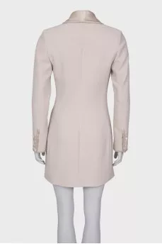 Long double-breasted jacket