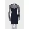 Dress with translucent top