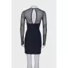 Dress with translucent top