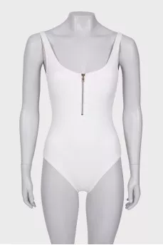 White swimsuit with tag