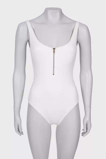 White swimsuit with tag
