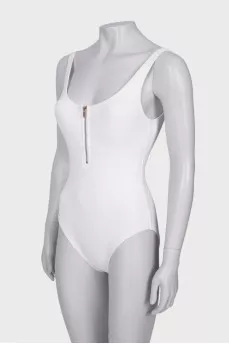White swimsuit with tag