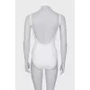 White swimsuit with tag