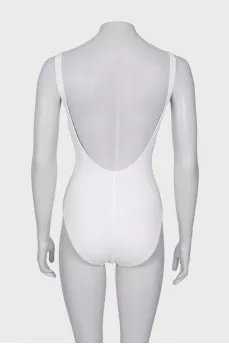 White swimsuit with tag