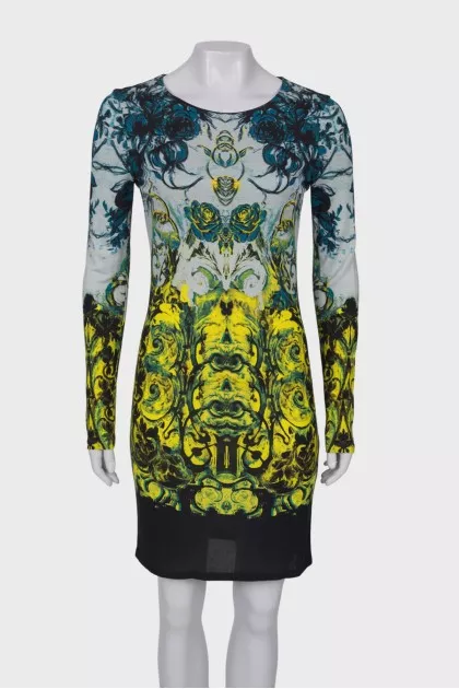 Viscose printed dress