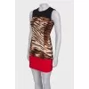 Animal print combi dress
