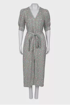 Maxi dress with buttons