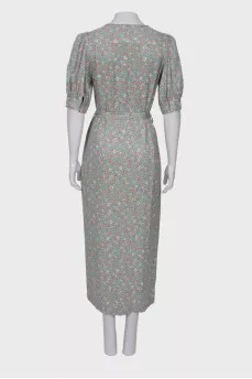 Maxi dress with buttons
