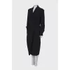 Wrap dress with lapels