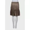Olive pleated skirt