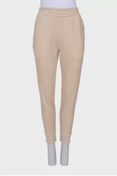 Beige sports pants
