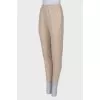 Beige sports pants