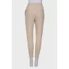 Beige sports pants