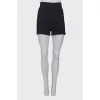 Shorts with rhinestones on the sides