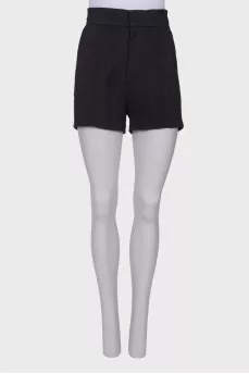 Shorts with rhinestones on the sides