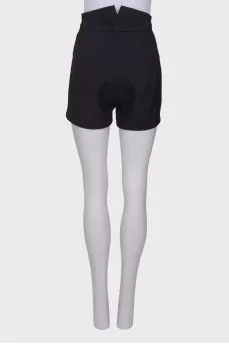 Shorts with rhinestones on the sides