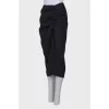 Linen skirt with slit