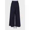 Navy blue palazzo trousers